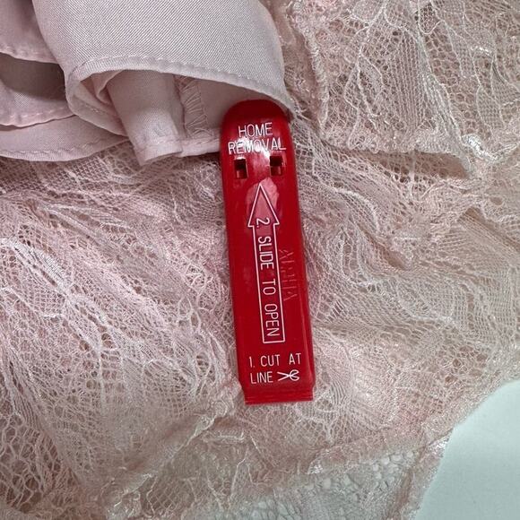 NWT | Dessy Collection | Florentine Lace Strapless Maxi | Blush | Size 12 - Picture 10 of 15